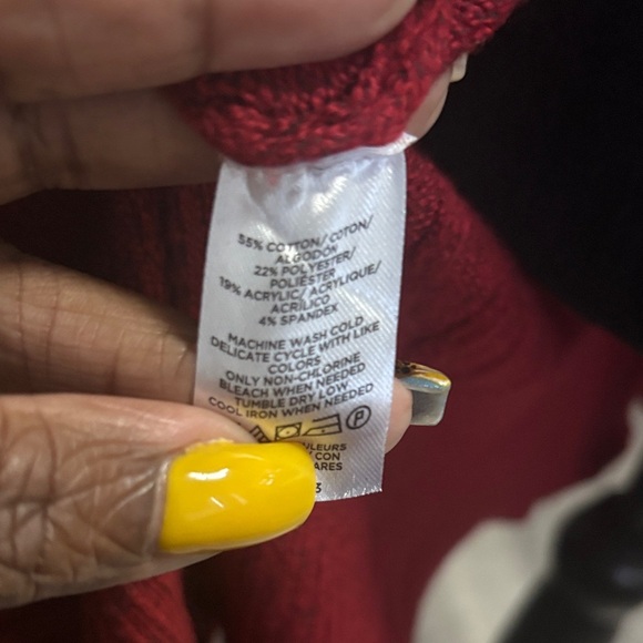 LOFT Red Women's Cardigan Sweater - Picture 5 of 5